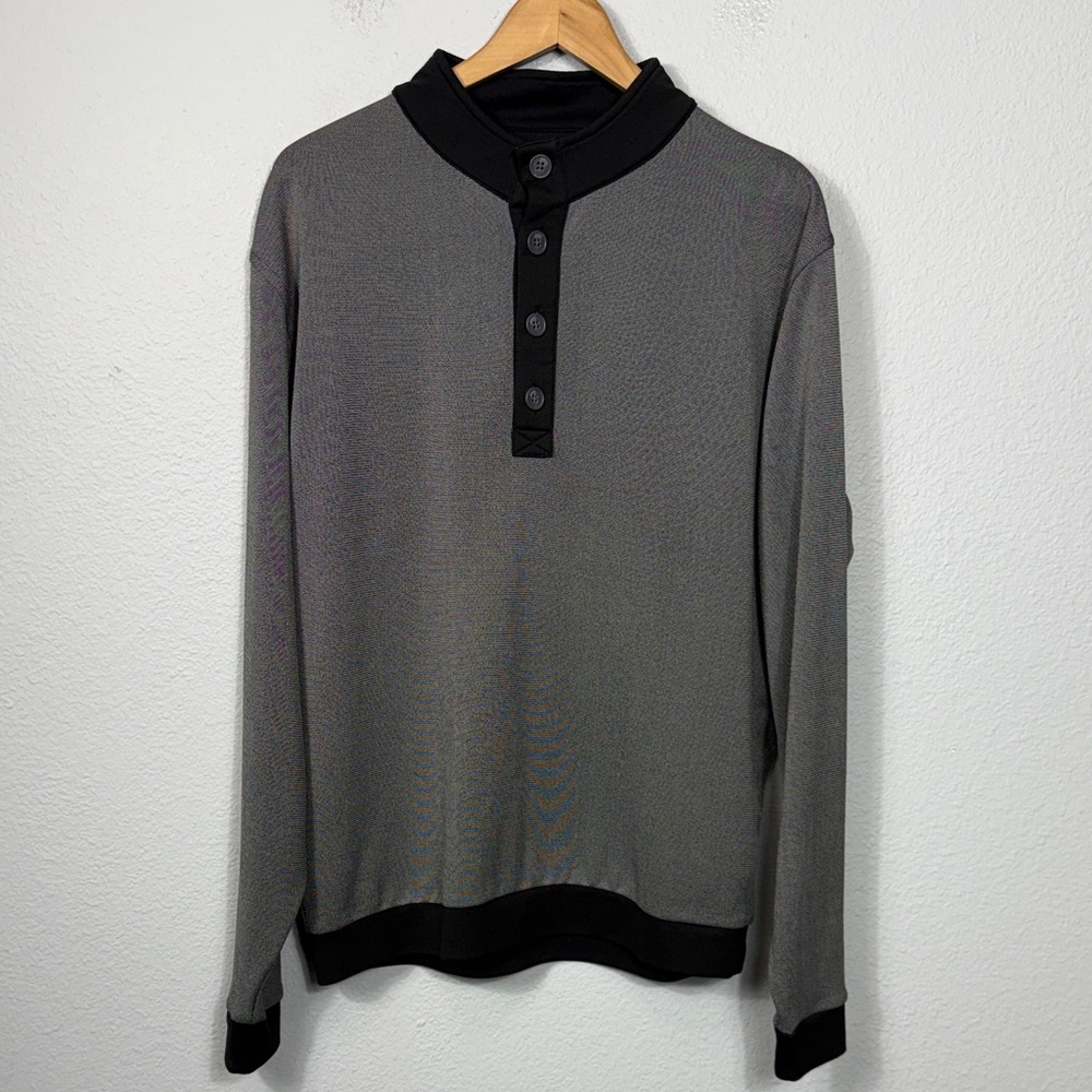 FootJoy FJ Men's Long-Sleeve Henley Pullover Shirt